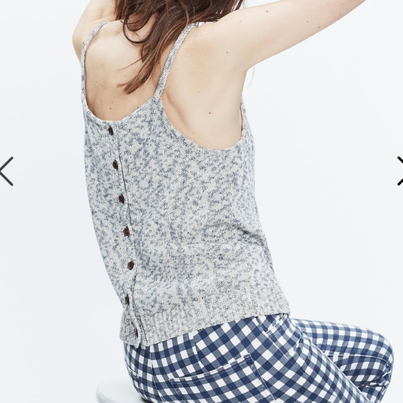 Madewell Tops - Madewell Button Back Sweater Tank